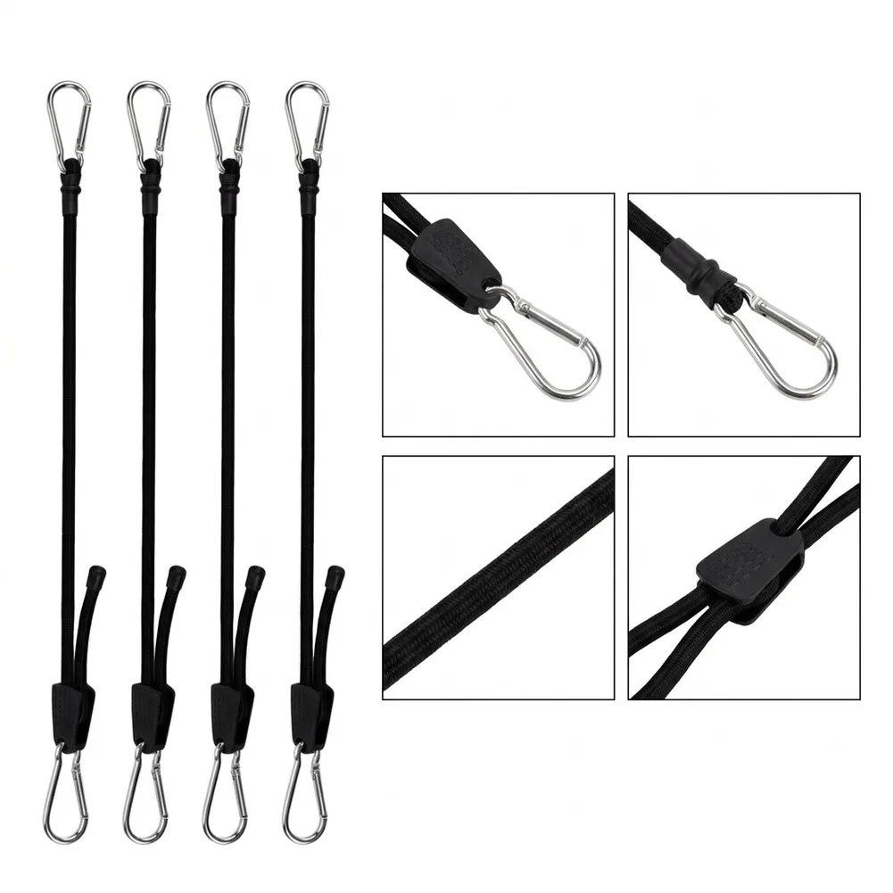 Elastic Snap Hooks Adjustable Bungee Cords For Backyard for badminton Quick Installation Compact Storage for versatile