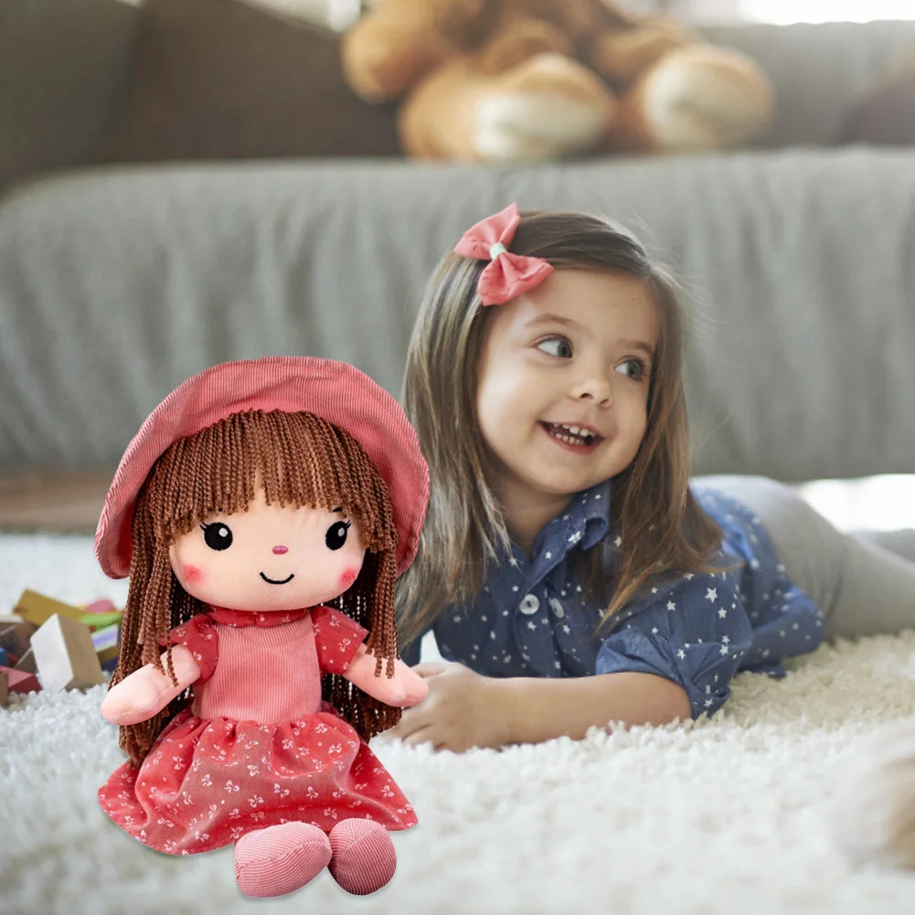 Muñeco de trapo esponjoso, juguete de peluche, muñeco suave, regalos con sombrero, falda, juguete de peluche de princesa, muñecas bonitas, juguetes de compañía para regalo para niños