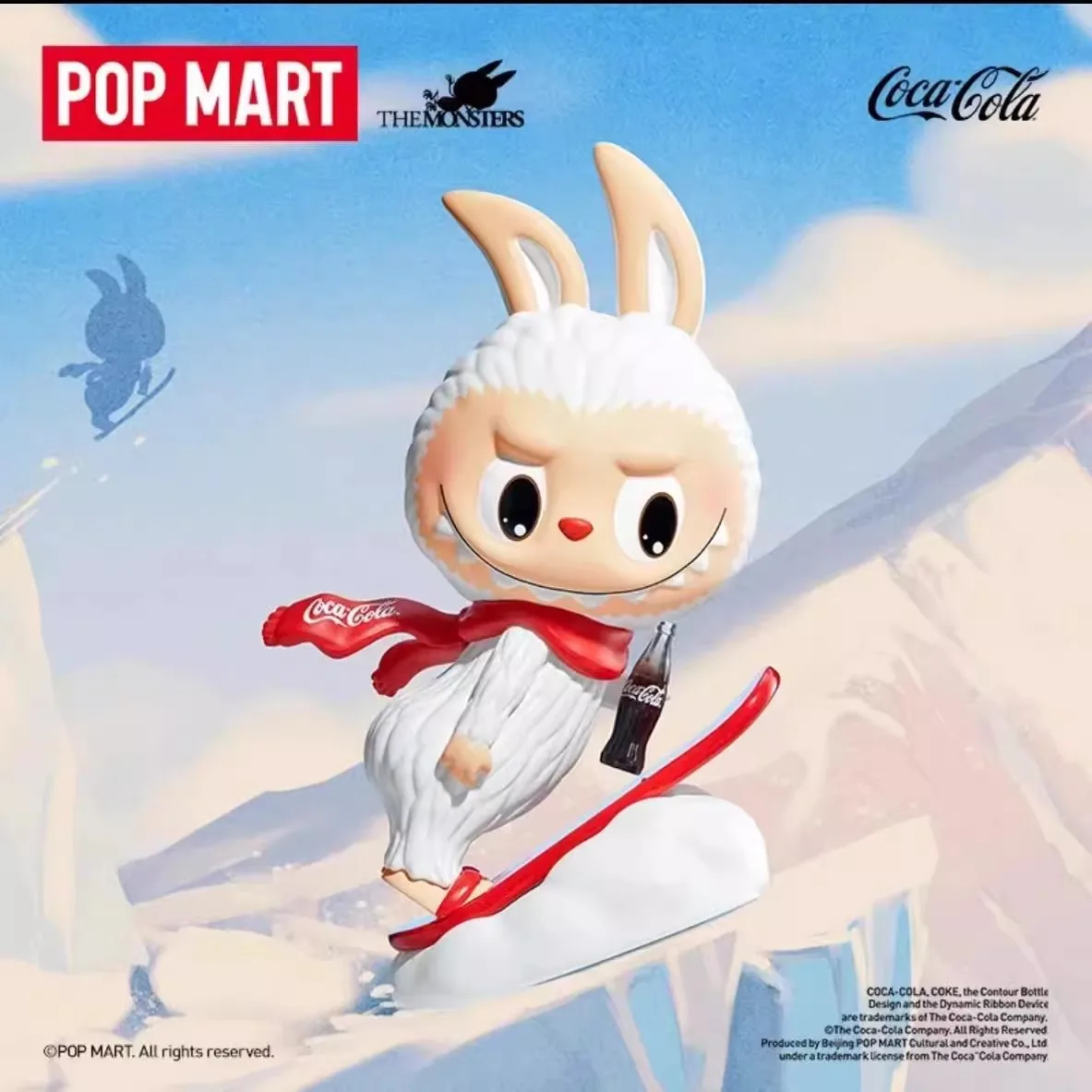 Popmart Labubu The Coca Cola Series Blind Box Kawaii The Monsters Vinyl Labubu Action Figure Mystery Box Surprise Children Toy