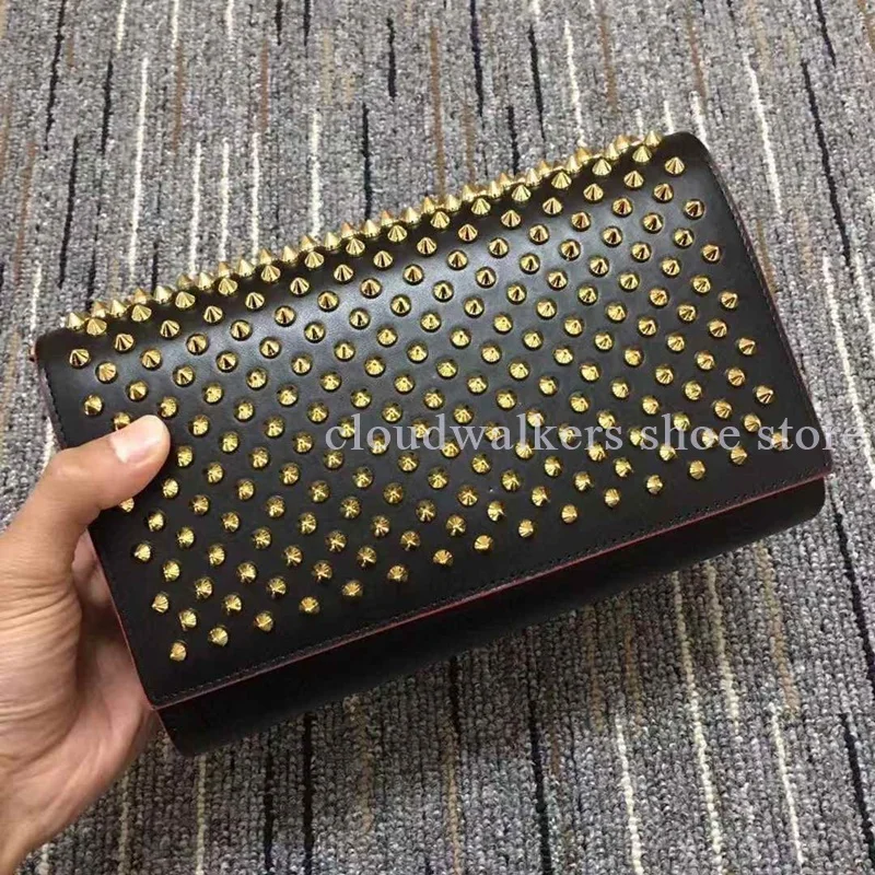 Fashion Matte Leather Rivet Decor Rectangular Women's Chain Bag Laminated Pillow Bag Shoulder Crossbody Bag Lady Daily Dress Bag