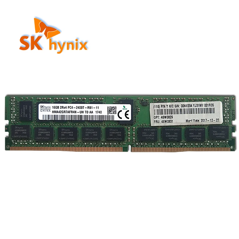 SK 하이닉스 DDR4 16GB 2400MHz RAM 2Rx4 PC4 - 2400T 1.2V 서버 메모리, REG ECC RDIMM E5 x99 