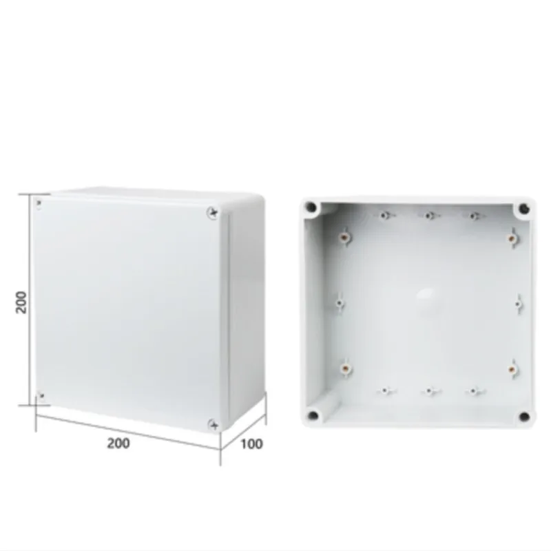 1Pc 200x200x100mm Button wiring indoor and outdoor waterproof box