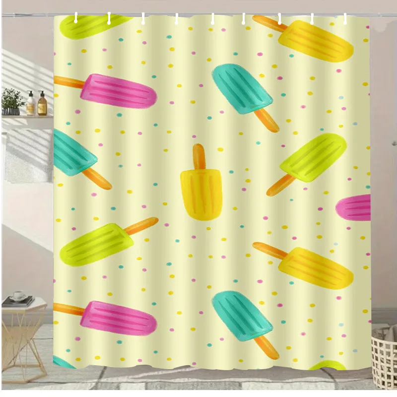 

Цветная модная моющаяся грязеотталкивающая занавеска для душа, насадка для душа, водонепроницаемая полиэстеровая занавеска для ванны для домашнего декора, аксессуары