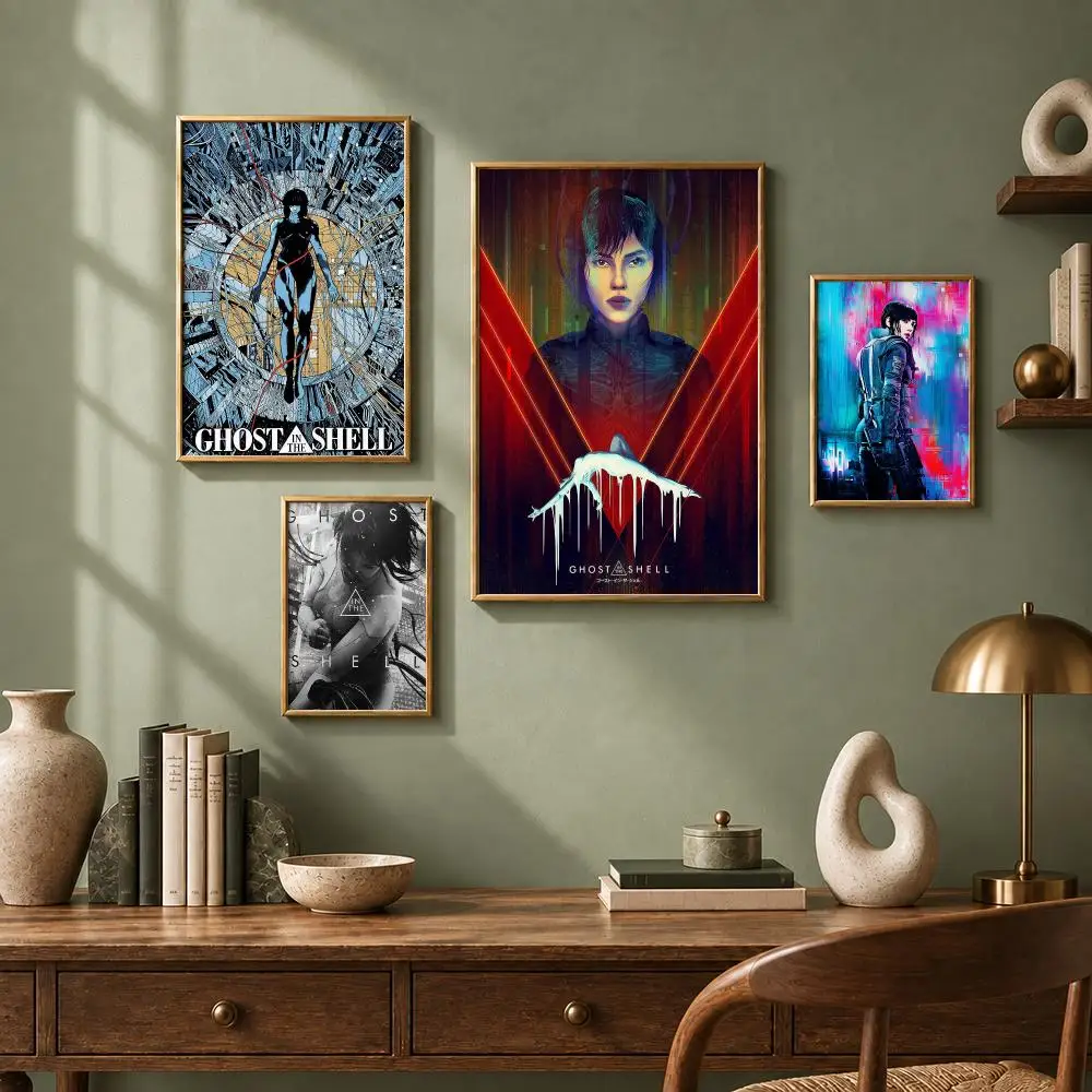 Iconic Anime G-Ghost in the ShellS Poster HD Self-Adhesive No Residue After Removal Ideal for All Kinds of Wall Decor