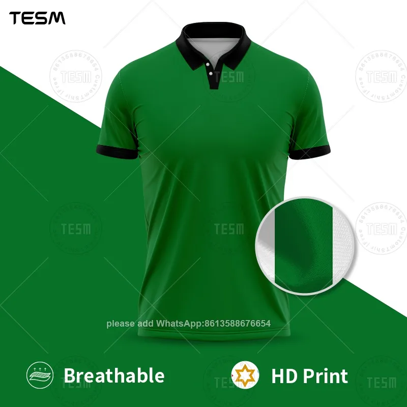

TESM New POLO Shirt Men Summer Sports V-neck T-shirt Street Trendy Short Sleeve 3D HD Print T-shirt