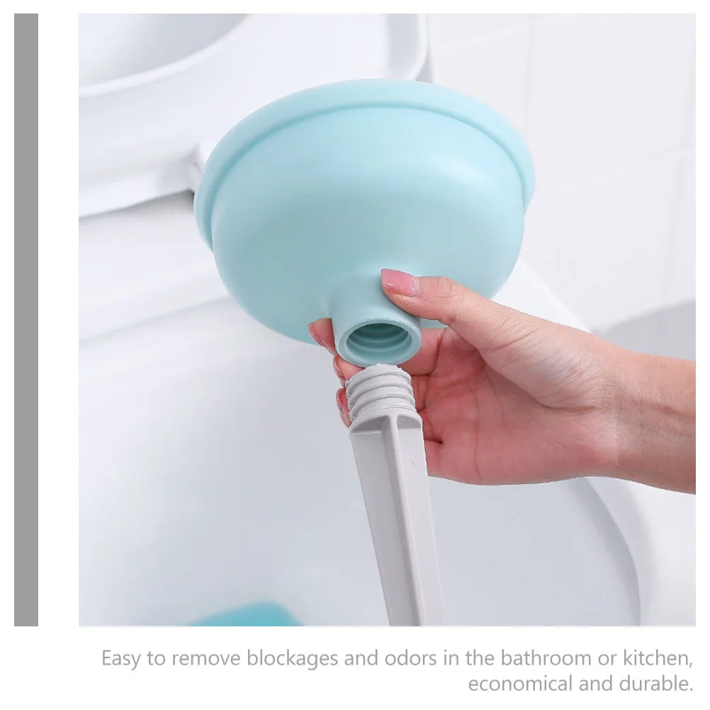 

3pcs Toilet Plunger Heavy Duty Rubber Cup Long Handle For Bathroom Kitchen Shower Drain Unclogger Sink Plunger Tool