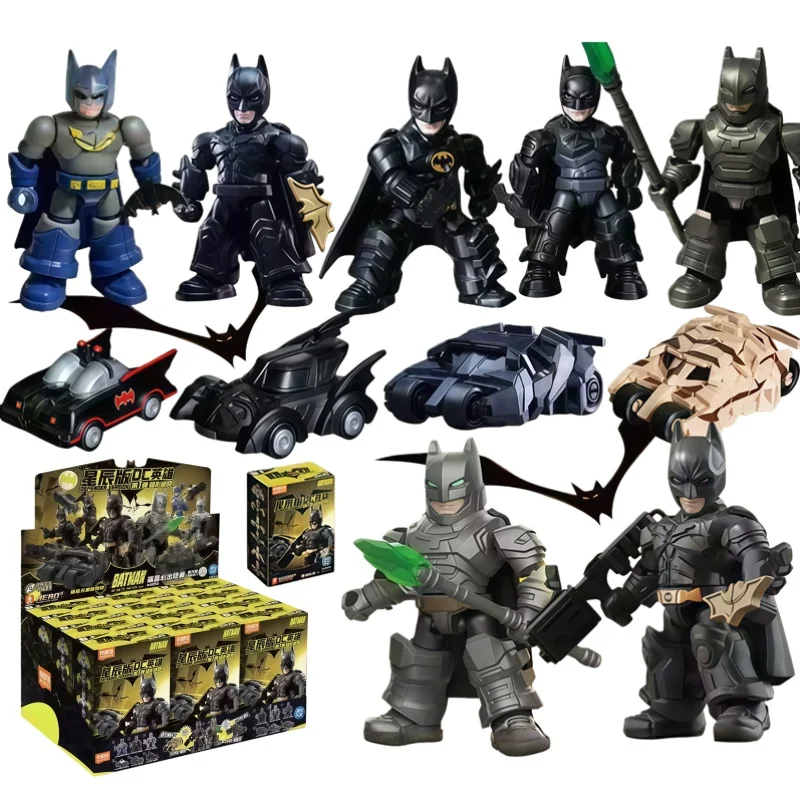 Blokees Batman Building Block Toy Anime Defender Bat Shadow Breaking Dawn Collectible Action Model Figure Toy Fans Birthday Gift