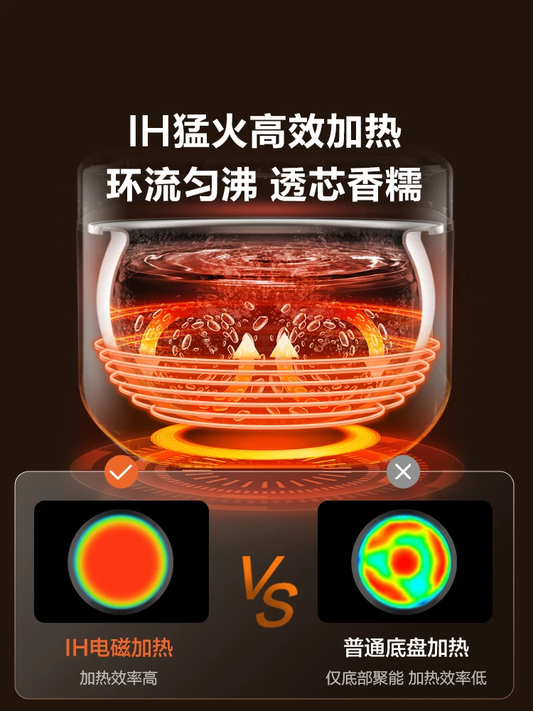 SUPOR منخفض السكر جهاز طهي الأرز حساء الأرز فصل على البخار جهاز طهي الأرز IH الكرة غلاية 0 طلاء 316L طباخ كهربائي