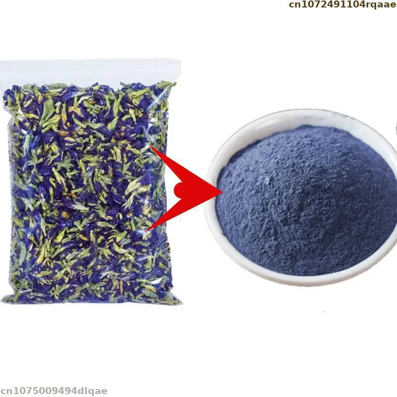 

Natural Butterfly Orchid Powder Blue Butterfly Pea Flower Powder For Soap Organic Pigment Resin Jewelry Art Craft Accessories