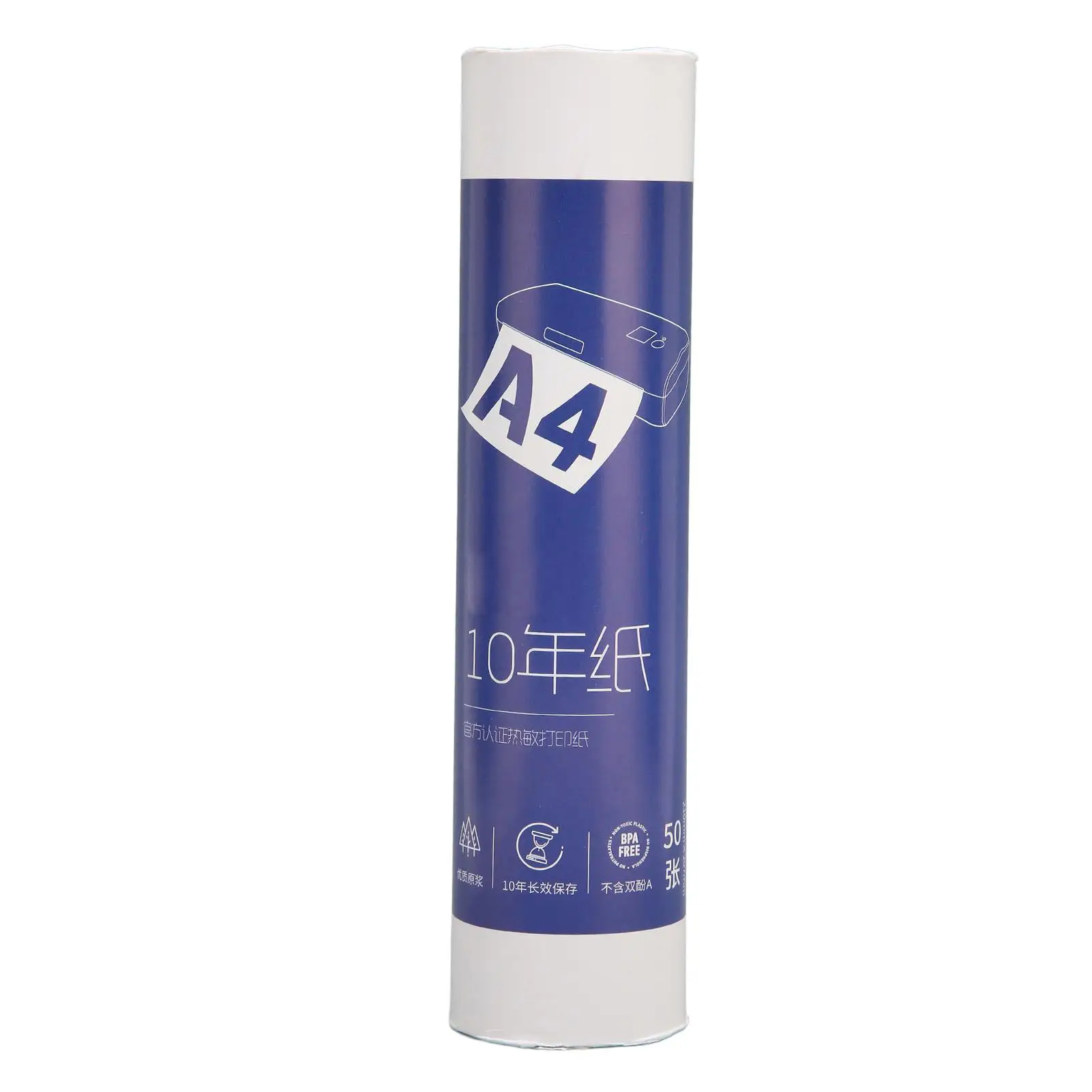 

Thermal Printer Paper Black Marking Intermittent Positioning 50 Sheets Roll Compatible with A4 Printers