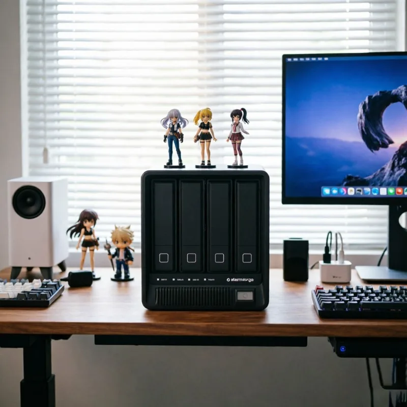 StormForge D4 4‑Bay USB-C 10Gbps HDD Enclosure – ASM2074+1153E, Independent Drives, No Dropout, For NAS/PC/Mac