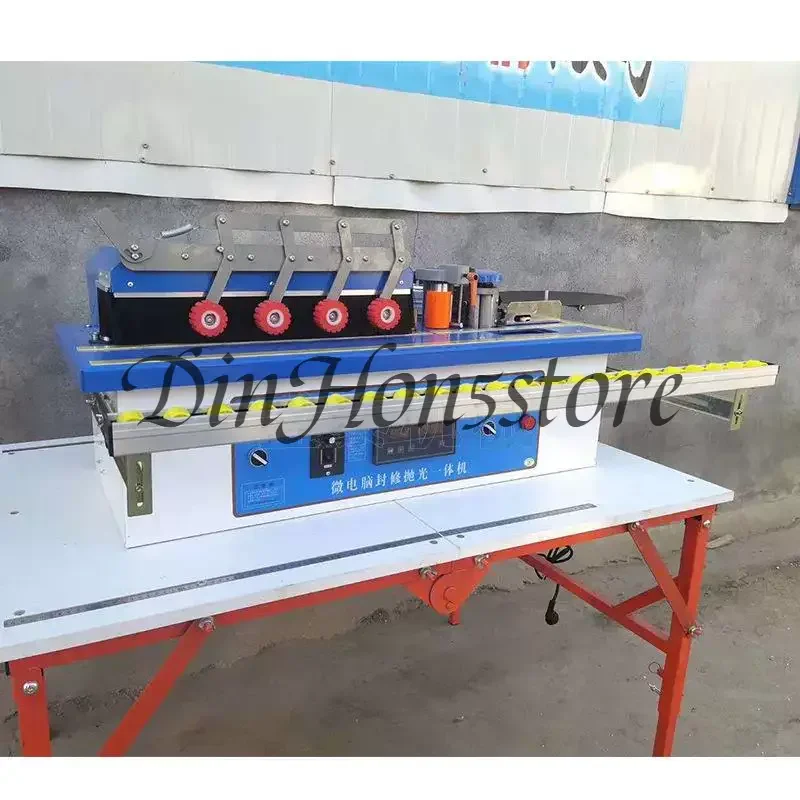 Small semi-automatic manual veneer woodworking machinery Sealing machine Edge banding woodworking manual