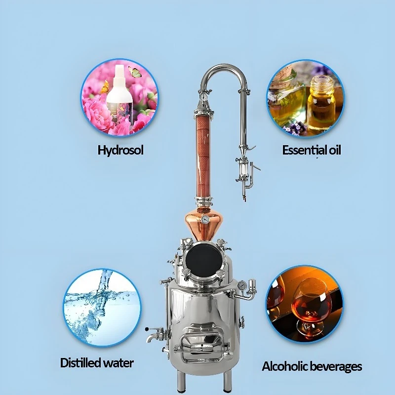 Machines Wine Making Equipment for Wineries Fully Automatic Steam Wine Making and Distilling Instruments