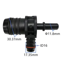 11.8mm male connector tee connector SAE fuel line quick connector male end piece fittings joint for petrol and disel 1pc