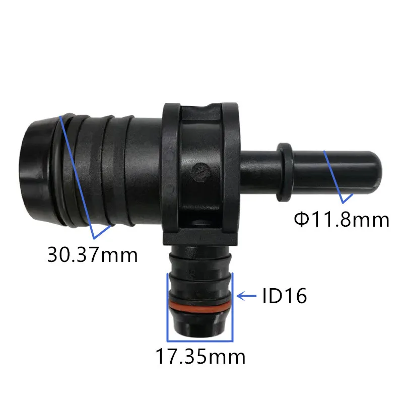 Złączka T 11,8 mm, złącze męskie, szybkozłączka do przewodu paliwowego SAE, końcówka męska, złączki do benzyny i oleju napędowego, 1 szt.