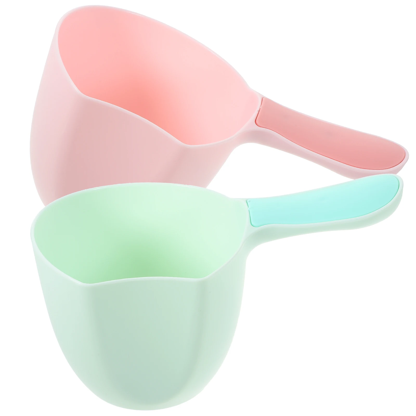 

2 Pcs Dipper Cup Shampoo Ladle for Washing Kitchen Scoop Plastic Bathroom Water