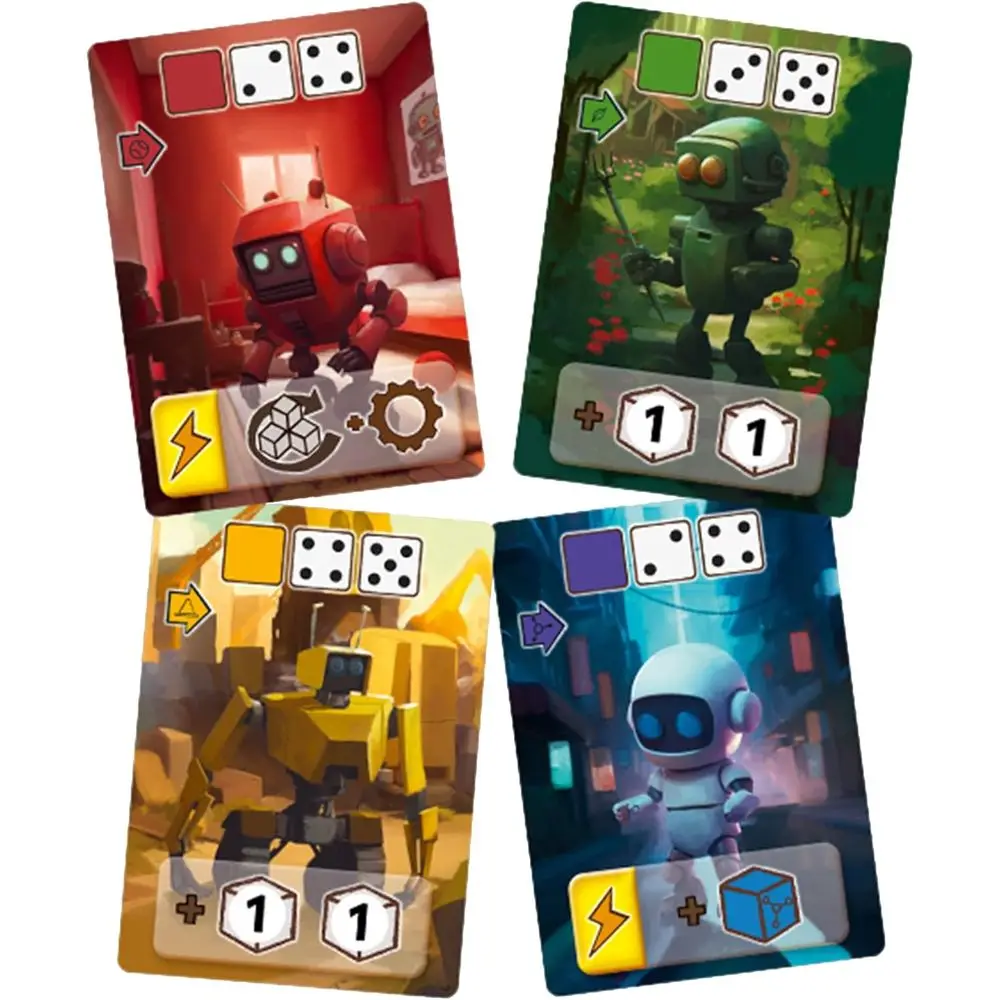 Robot Factory Game: Dice Drafting Strategy for Ages 12+, 1-4 Players, 45 Min Playtime by Surfin' Meeple