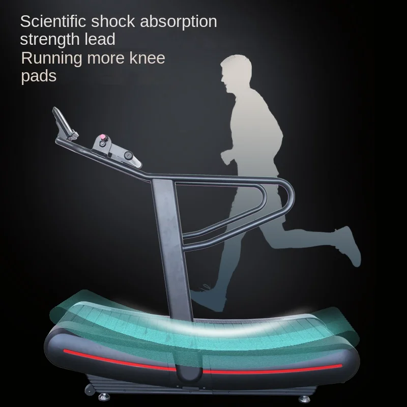 K145 tapis roulant mécanique Non motorisé Commercial haut de gamme Mode surveillance manuelle de la fréquence cardiaque en alliage d'aluminium portatif