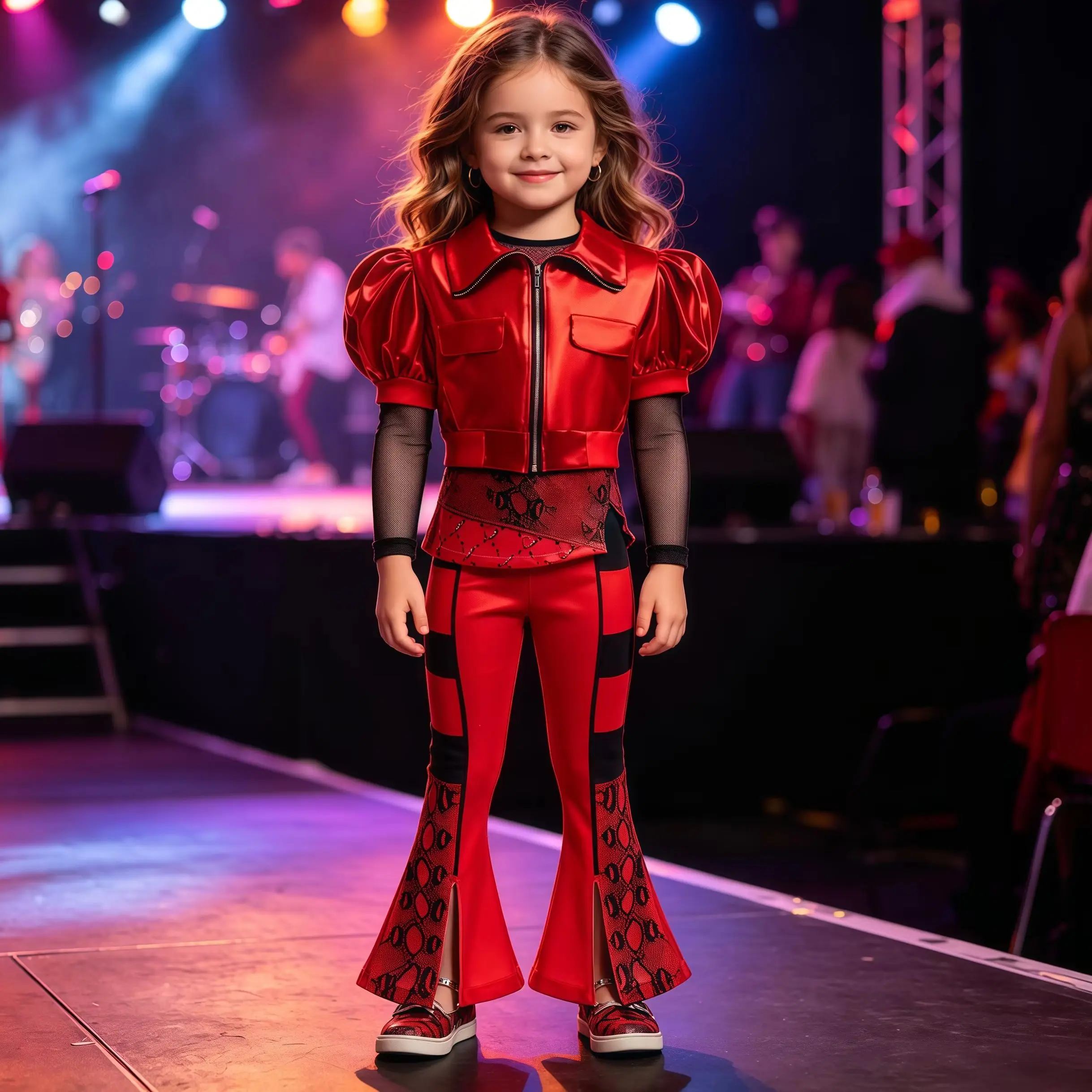 ライズ・オブ・レッド-ガールズコスチューム-4-14歳-女の子用-ハロウィン-クリスマス-コスプレ衣装-ロングカーリーレッドウィッグ付き-カーニバル-フェスティバル-ドレスアップ