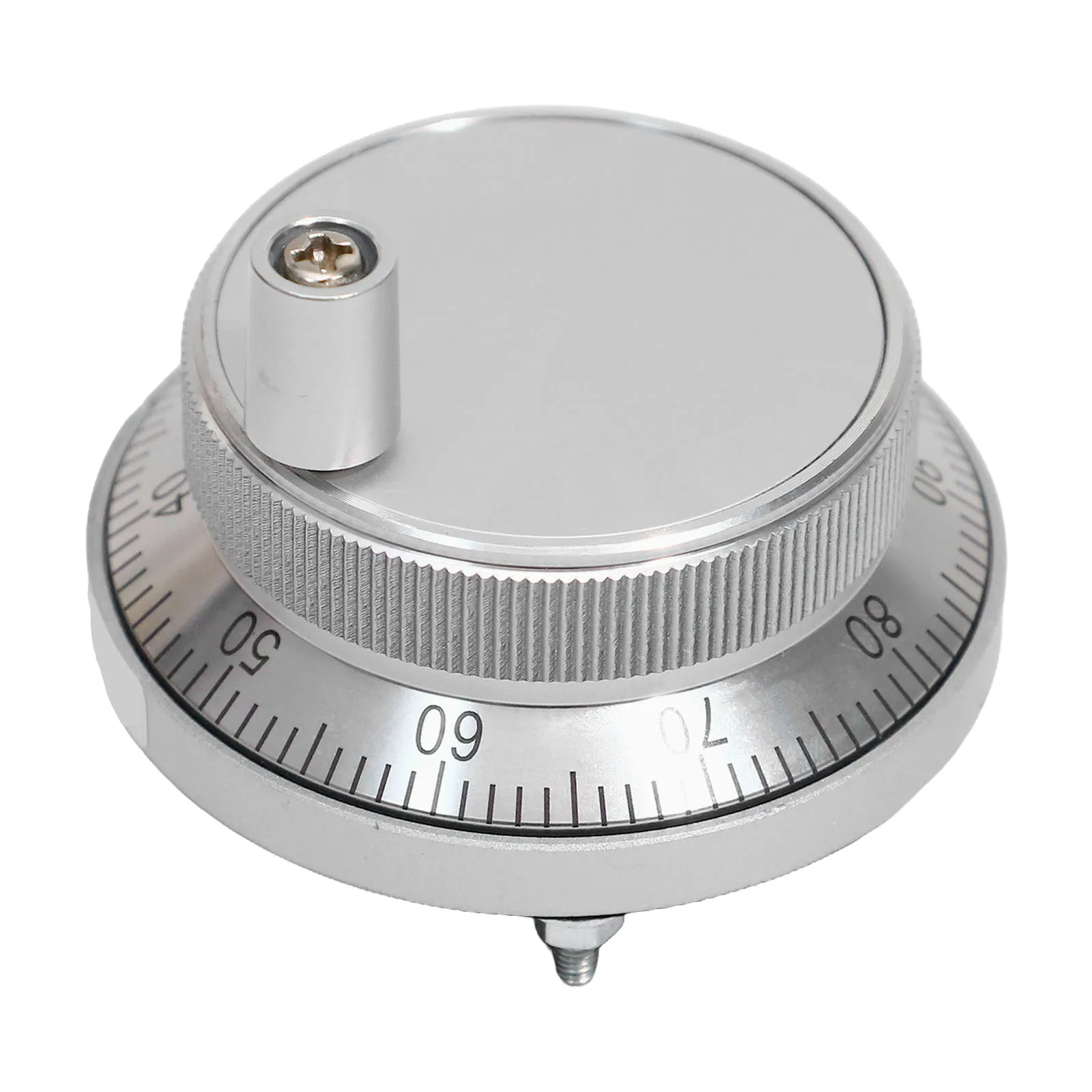4 Pins Connector CNC Pulser Handwheel CNC Operation 100 Stop Positions Metal Gear Design Reliable Connectivity