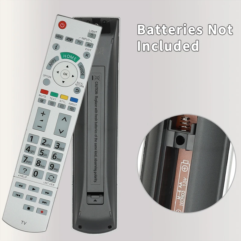 For N2QAYB000842 Panasonic-TV-Remote-Control-Replacement, For Panasonic TV TX-LR55DT60 TX-LR55WT60 TX-L60DT60Y TX-L60DT65B