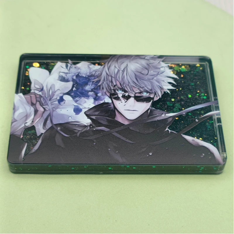 Jujutsu Kaisen Quicksand card DIY Satoru Gojo Sunglasses petting roses Collectible cards for Christmas birthday gifts Ornaments