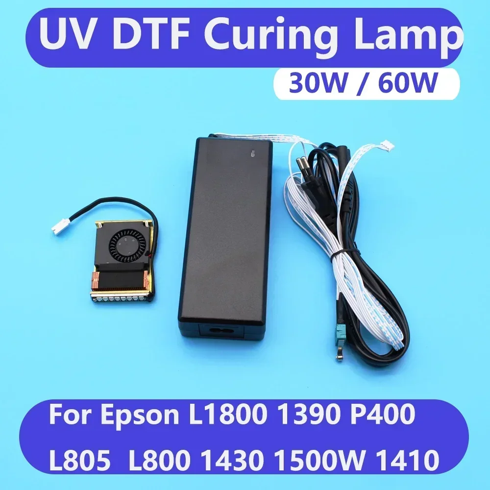 AB Film UV Ink Curing Lamp For Epson L1800 R1390 1410 L800 L805 P400 Modificate Convert Air Cooling UV DTF LED Ultraviolet Light