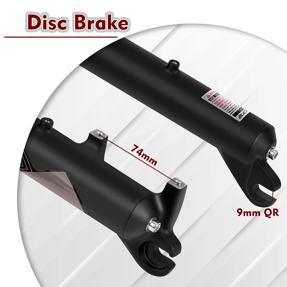 BUCKLOS E-Bike Luftfedergabel 26*4.0 26*5.0 Elektrofahrradgabel 9*135mm 15*150mm Schnee- und Strandfahrradgabeln MTB DH Gabeln für 4.0/5.0 Reifen – Detail 12