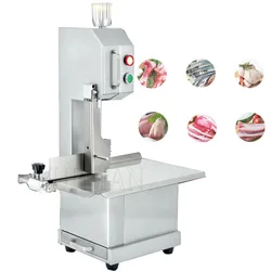 Commercial Bone Cutting Machine Frozen Meat Cutting Machine Bone Sawing Machine Meat Slicer For Bone Ribs Frozen Meat Fish