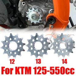 Motorcycle Front Sprocket Gear 12 13 14 Tooth For KTM SX SXF XC XCF XCW XCF-W MXC EXC EXC-F Six Days 125 150 250 300 350 450 530