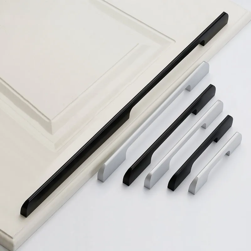 

KK&FING Modern simple Aluminum Handle Furniture Cabinet Door Handles Bedroom Closet Dresser Kitchen Cupboard Door Pulls Hardware
