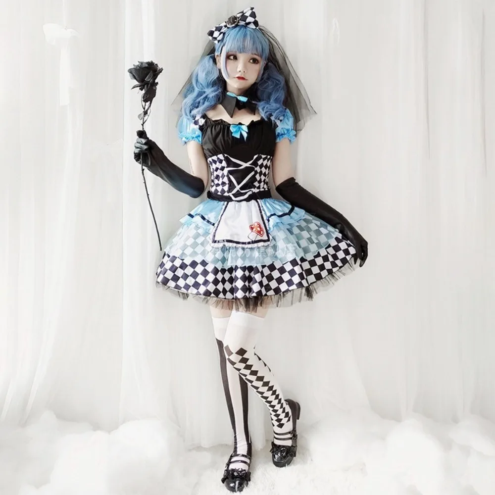 Alice In Wonderland Costume for Women Adult Alice Cosplay Costume Blue Fancy Dress Fantasy Halloween Costumes for Women 20