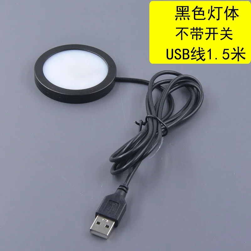 Projecteur USB 5V 3W, Installation de Surface avec interrupteur, Mini plafonnier LED Simple, pour armoire à vin, Ultra fin, 8mm