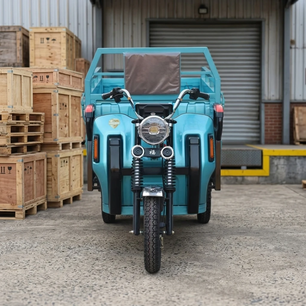 Adult Comfortable Electric Cargo Tricycle Open Body 650W Motor 60V Battery Durable for Daily Commute and Agricultural Use