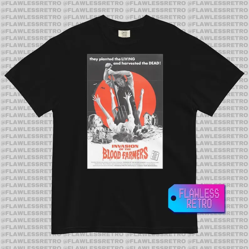 INVASION OF BLOOD FARMERS Retro Tee