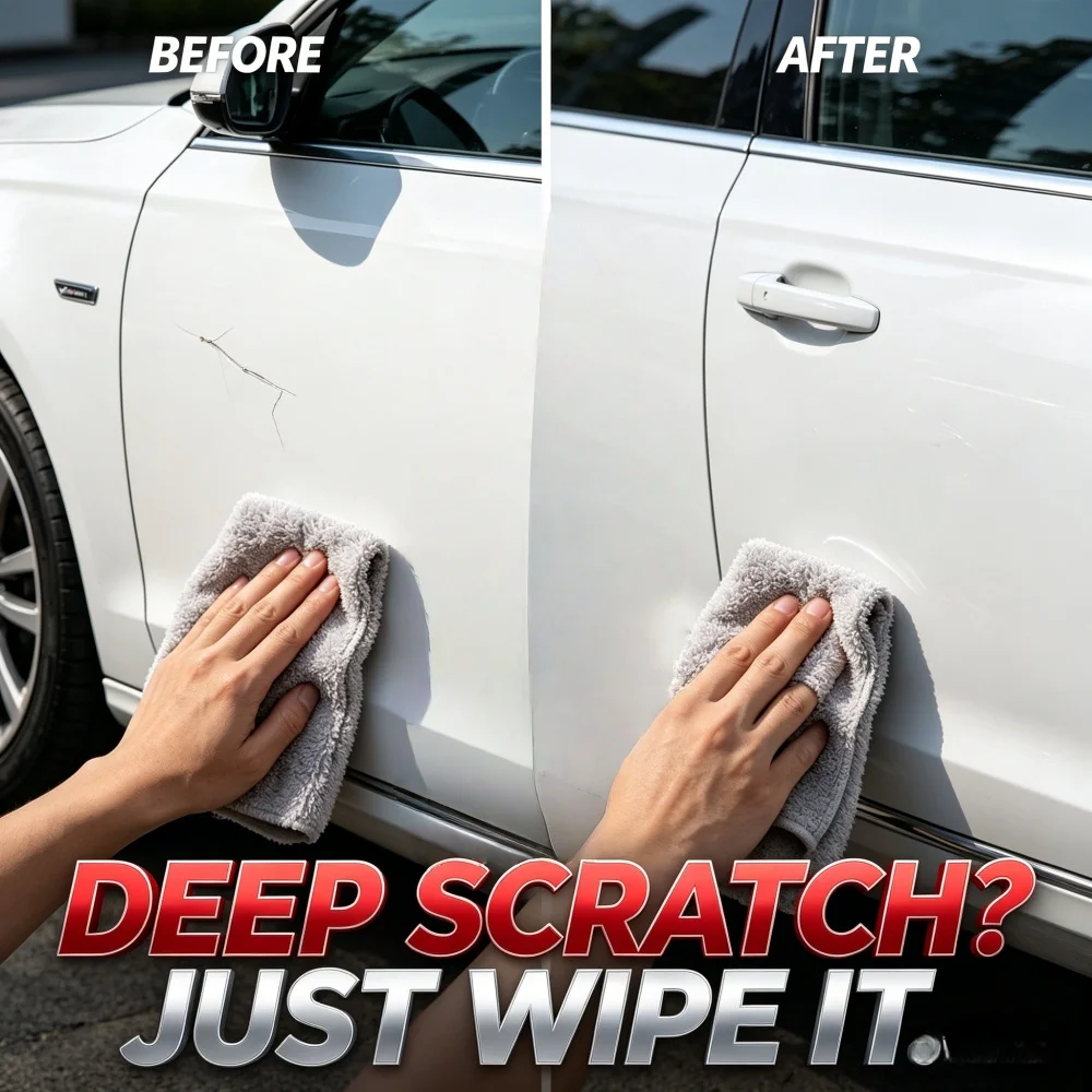 QIFENGHE 150ml Car Scratch Remover Emulsion, Quick Repair for Paint Scratches, All Paint Colors Safe