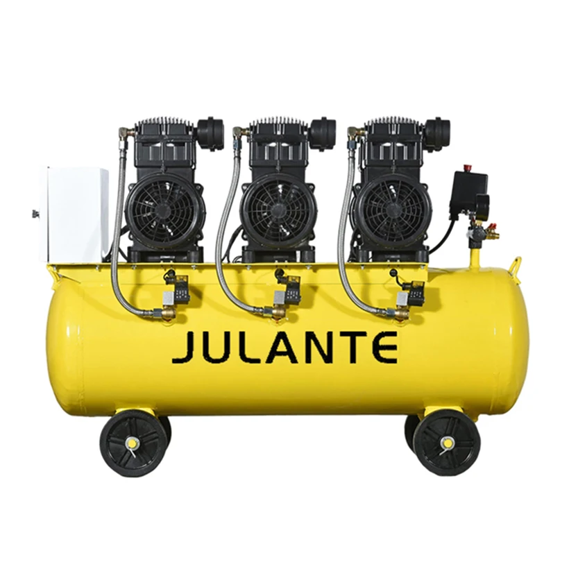 4.8KW 6HP 200L  Large Silent Oil-free Air Pump Industrial Heavy Duty Compressor