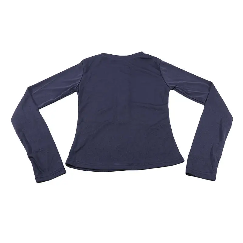 Trendiges Langarm-T-Shirt mit Knöpfen 2026 Neue Spicy Girls Figurbetonte Schlankmachende Basic-Oberteile Vielseitige Lässige O-Ausschnitt Einfarbige T-Shirts – Detail 19