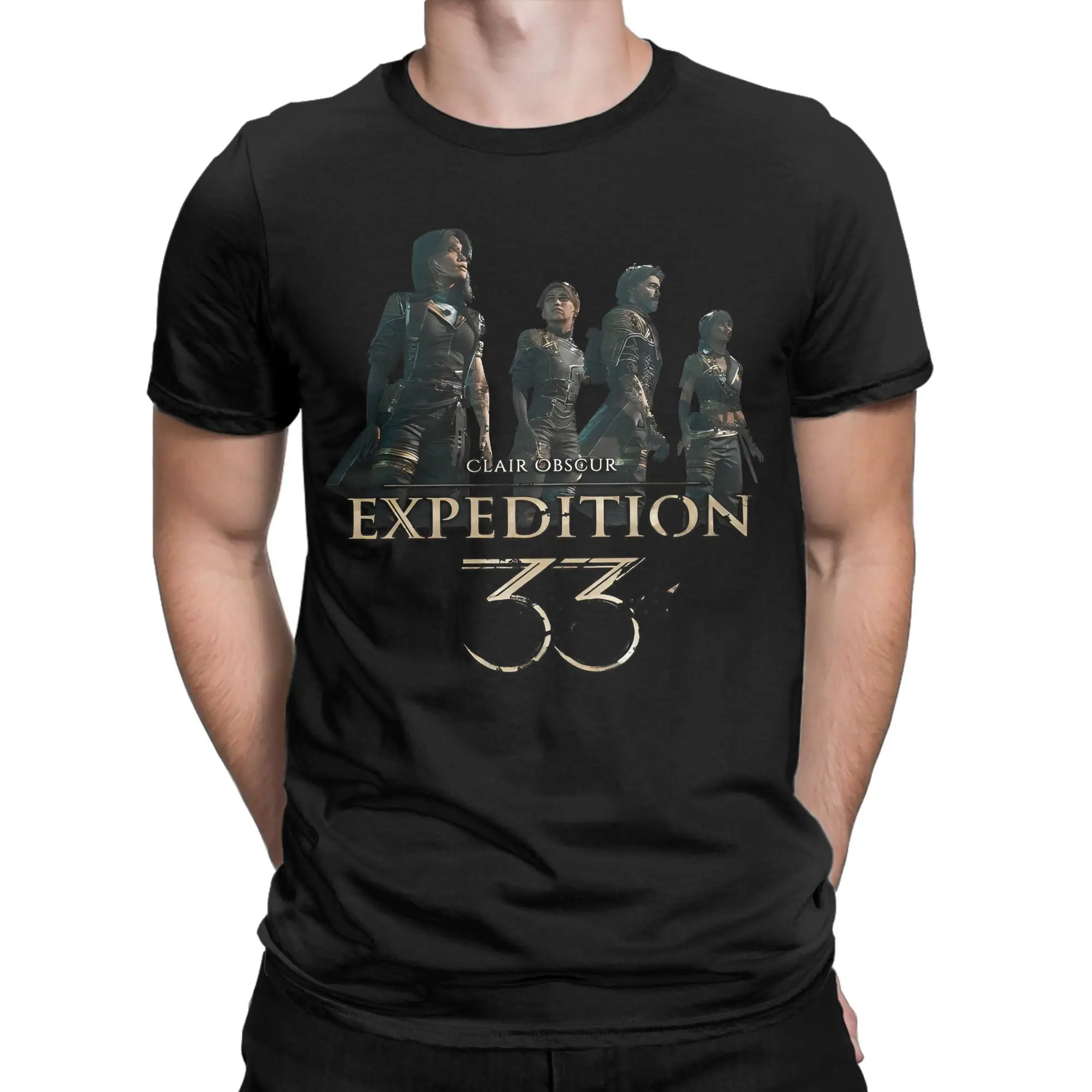 

Expedition 33 T Shirts Men's 100% Cotton Novelty T-Shirt O Neck Character Game 2025 Tees Short Sleeve Tops Original
