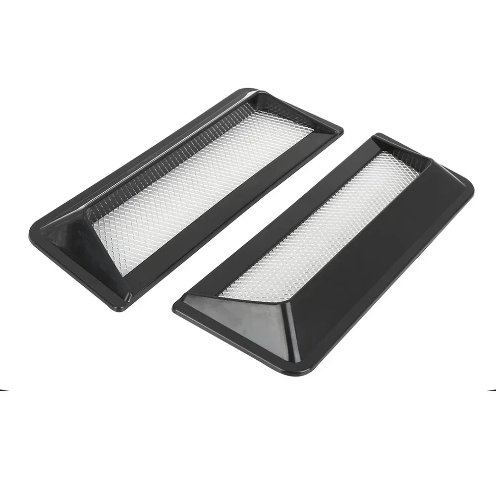 For Car Bonnet Vent Air Flow Intake Cover 2PCS Set With Scratch Resistant And Waterproof Plastic For Front Vehicle Area