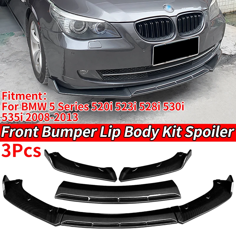 

Car Front Bumper Splitter Lip Diffuser Spoiler Protector Guard Deflector ABS For BMW 5 Series F18 F10 520i 528i 530i 2008-2013