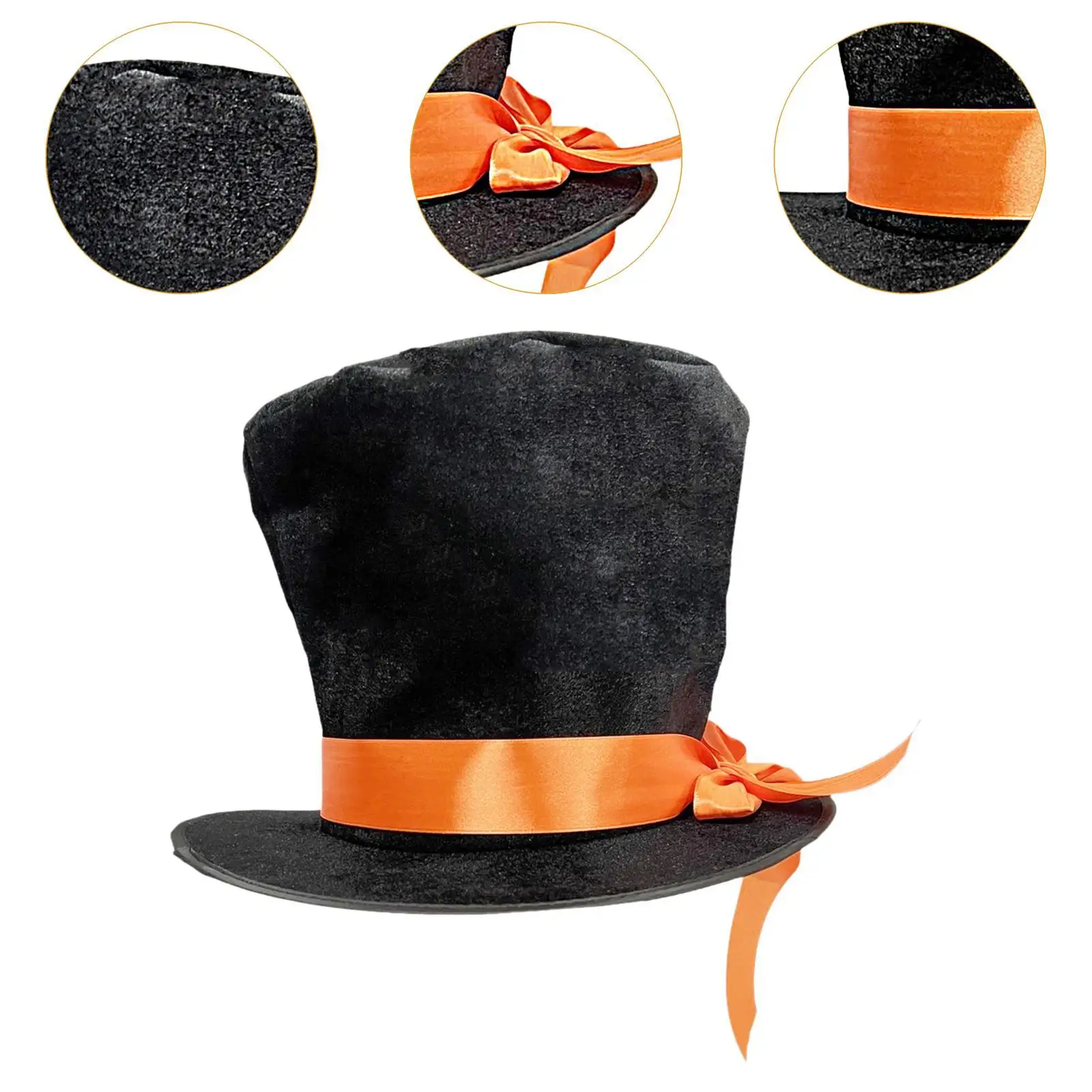 Regali per cappelli a cilindro Copricapo pieghevole per spettacoli teatrali Vacanze Carnevale in maschera