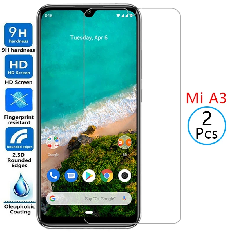 protective tempered glass for xiaomi mi a3 screen protector on ksiomi xiao my a 3 3a mia3 xiaomia3 film xiomi xiami xaomi xiaomy