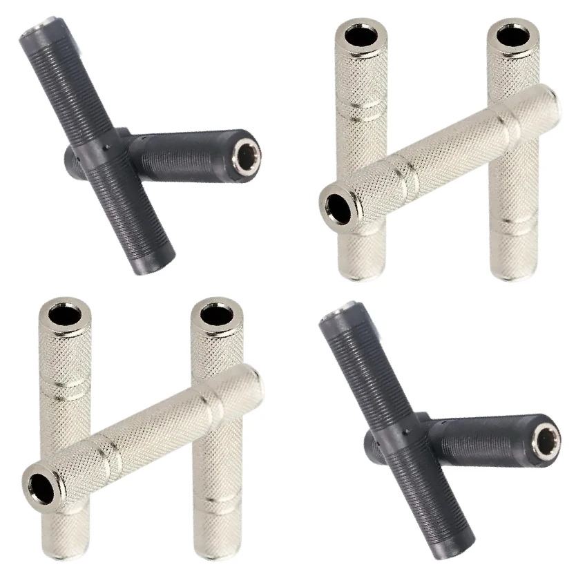 

6.35mm Extender Coupler Female Connector for Guitar Pedals Patch Cables Audio Rack