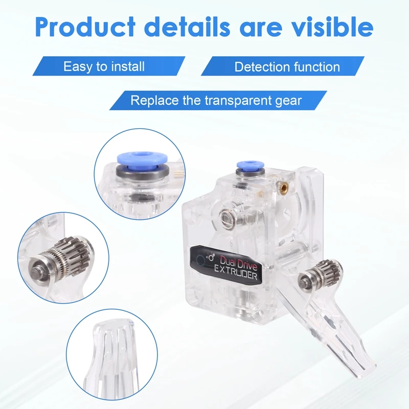 A76F-BMG Transparent Extruder For Chiron Vyper, 3D Printer Accessory 3D Printer Transparent Extruder