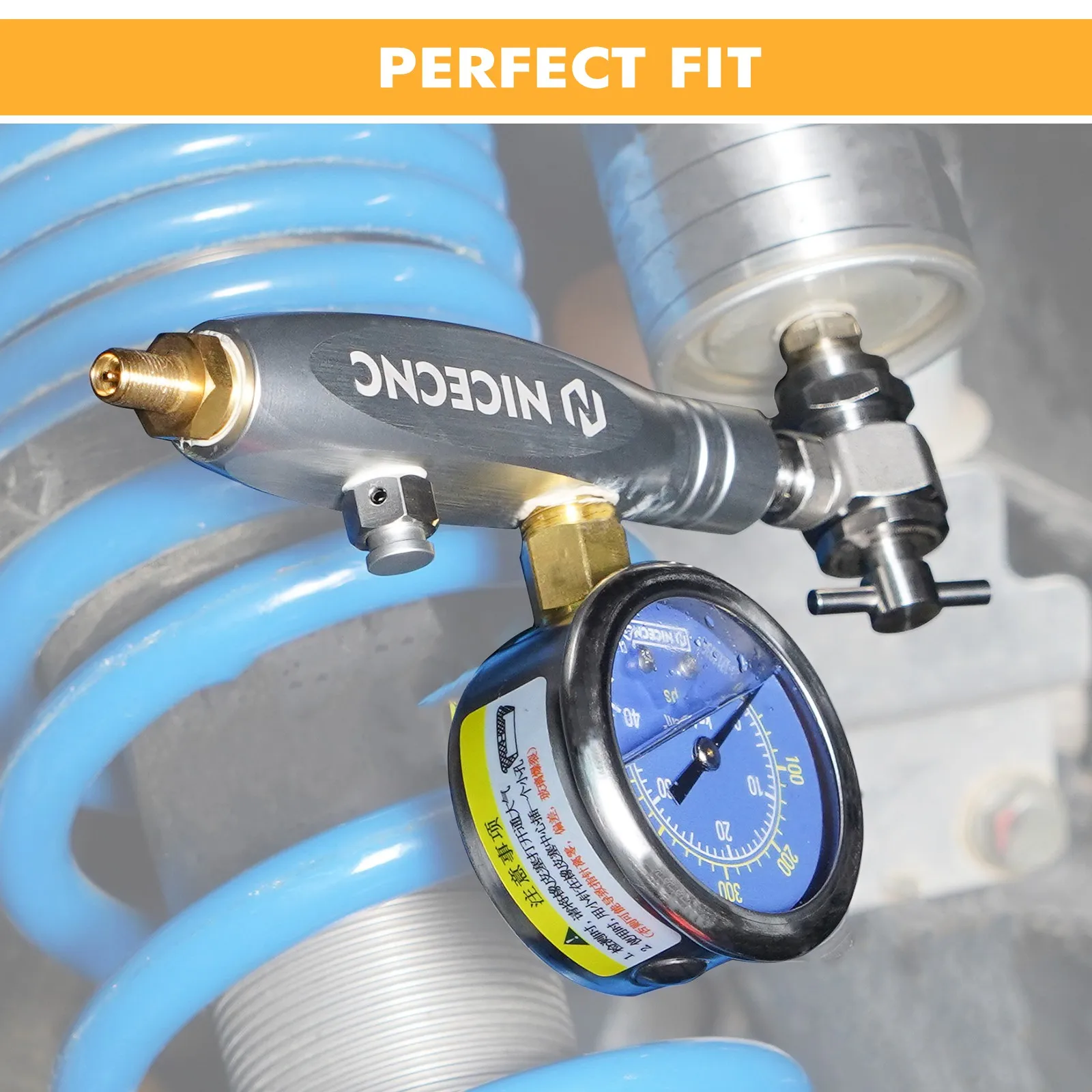 

ATV UTV 600PSI Nitrogen Regulator Shock Fill Kit CGA580 For Yamaha Raptor 700 CanAm Maverick X3 Arctic Cat KTM Honda TRX450R