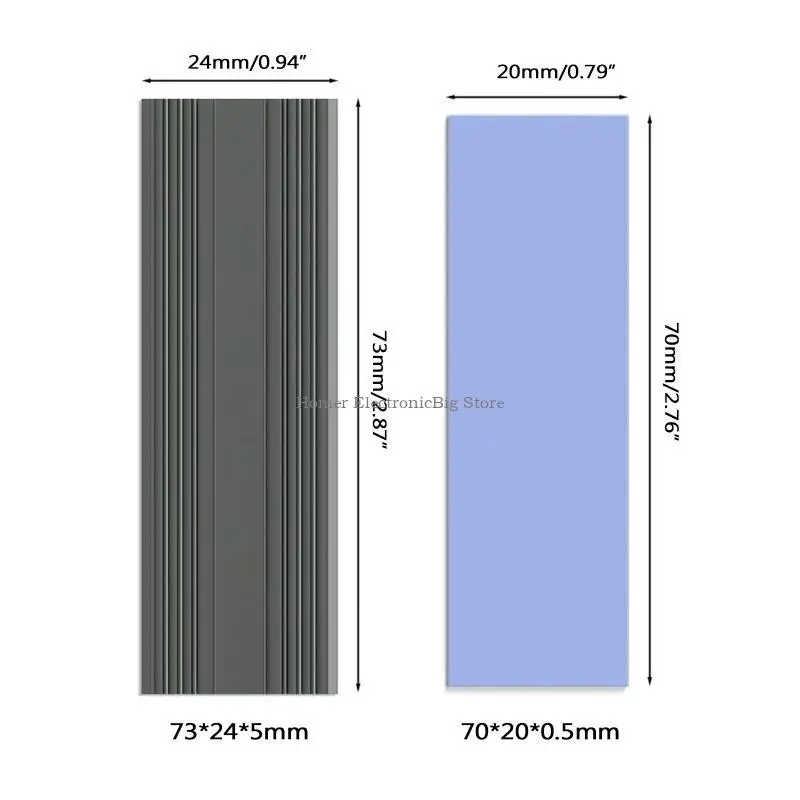 PCI-E NVME para M.2 2280 SSD HEATSINKS PAR