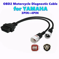 OBD2 Motorcycle Diagnostic Cable For YAMAHA 3Pin 4Pin Motorcycle 3 And 4 Pin OBD2 Diagnostics Connector Cable OBD Cable Adapter