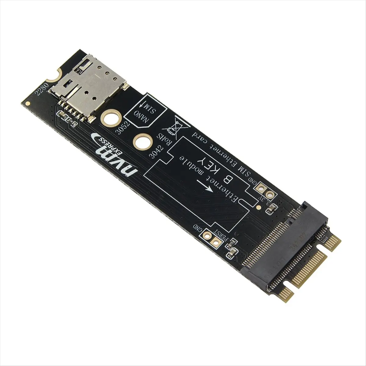 

[VALUE PACK]M.2 B-Key 4G 5G Network Card Module to M.2 NVME M-Key or B-Key Adapter Card with SIM Card Slot