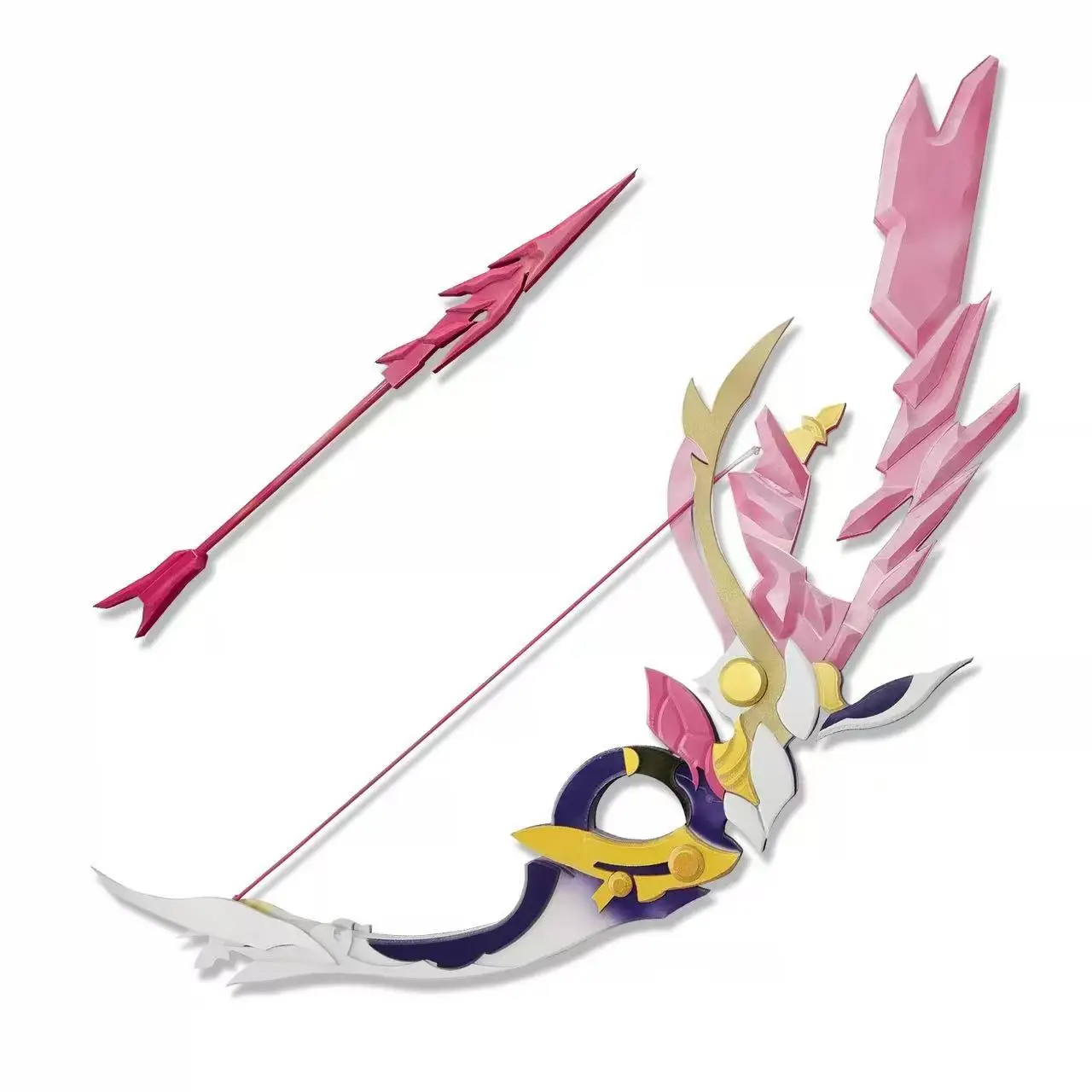 エリシア弓矢武器ゲーム Honkai Impact 3 コスプレ小道具ハロウィンクリスマスファンシーパーティーコスチュームアクセサリー